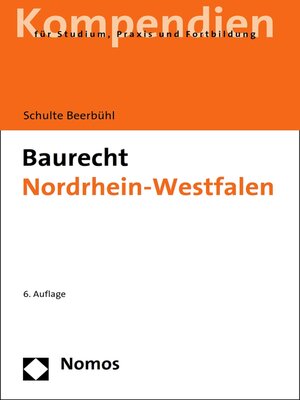 cover image of Baurecht Nordrhein-Westfalen
